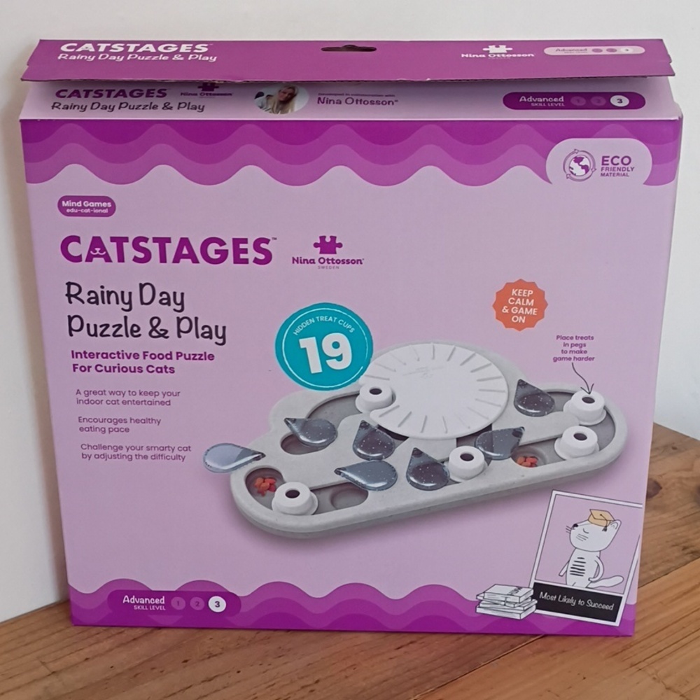 Catstages Nina Ottosson Interactive Cat Treat Puzzle and Feeder Toy - Picture 11 of 11